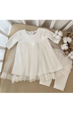 Костюм BetiS "Дева Мария-4 В" Туника, леггинсы Молочный Велюр, арт. 22459