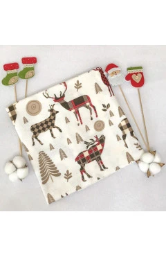 Пелюшка BetiS "Оленятко" кавовий фланель 27686783 80*110 см, арт. 22789