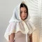 Палантин BetiS "Кароліна-2" для дорослих молочний шифон-льон 91450690 80*120 см, арт. 32427
