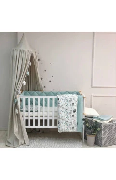 Комплект постельного белья Baby Mix Bamby для новорожденного, мятный, арт. 0291597