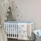 Комплект постельного белья Baby Mix для новорождённого Паровозики, голубой, арт. 0291559 купить в Украине | код товара: 0291559