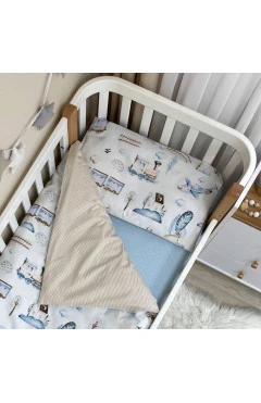 Змінна постіль Baby Mix Паровозики, арт. 0391559
