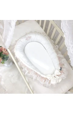 Кокон Royal кремовый с кружевом унисекс, арт. 506035