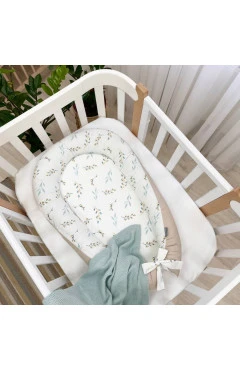 Кокон Baby Design веточки котики мята, арт. 5019753