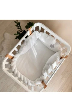 Бортики Хмаринки вафельные белые, арт. 0786434