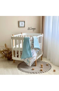 Плед-конверт с одеялом на Minky Паровозики, арт. 10500559
