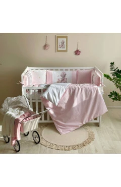 Комплект постельного белья для новорожденного Kids toys Ведмедик розовый NEW, арт. 0269204-1