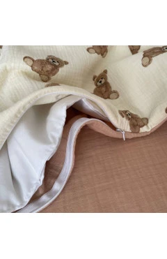 Заменная постель муслин Teddy на молочном, арт. 0366708