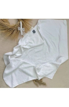 Крижма махровая "Янголята" белая, арт. 35000