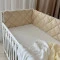 Бортик стёганый "Baby Dream" на 3 стороны поплин бежевый, арт. 220302 купить в Украине | код товара: 220302