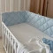 Бортик стёганный "Baby Dream" на 3 стороны поплин голубой, арт. 220307 купить в Украине | код товара: 220307