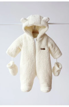 Хутряний комбінезон "Teddy", молочний, арт. 1521174288