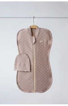 Евро пелёнка на молнии с шапочкой, "Kappi", коричневая, арт. 2005561878