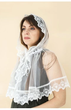 Церковная хустка "Lace", молочный, арт. 133832
