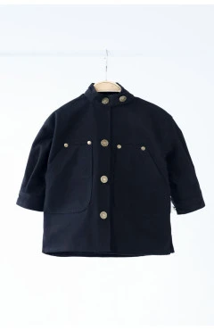 Джинсовая куртка-рубашка "Kinsley", черная, арт. 2899631587