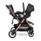 Прогулочна коляска Ninos Maxi 2 з автолюлькою 0+ Light Grey Graphite, арт. NM2025CSLB