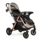 Прогулочная коляска Ninos Maxi 2 с автолюлькой 0+ от рождения light grey gold, арт. NM2025CSLG