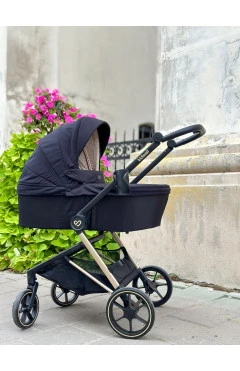 Дитяча універсальна коляска 2 в 1 Kidwell Velmont black/gold