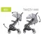 Дитяча прогулянкова коляска 4BABY Twizzy grey, арт. 4BTWG