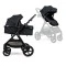 Коляска 2в1 трансформер Ninos Ventura black, арт. NV2026BL