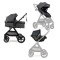 Коляска 3в1 трансформер Ninos Ventura dark grey с автокреслом 0+, арт. NV3V12026GR