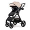 Коляска 3в1 трансформер Ninos Ventura dark eco beige с автокреслом 0+, арт. NVE3V12026DB