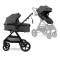 Коляска 2в1 трансформер Ninos Ventura dark grey, арт. NV2026GR