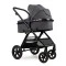 Коляска 2в1 трансформер Ninos Ventura dark grey, арт. NV2026GR
