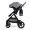 Коляска 2в1 трансформер Ninos Ventura grey Eco, арт. NVE2026GR