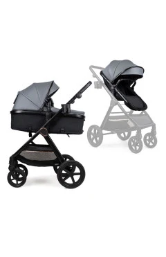 Коляска 2в1 трансформер Ninos Ventura grey Eco, арт. NVE2026GR