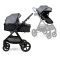 Коляска 2в1 трансформер Ninos Ventura grey Eco, арт. NVE2026GR