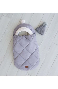 Конверт-кокон "Baby" серый, арт. 2098