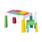 Комплект Tega MULTIFUN стол+1 стул MF-001 multicolor