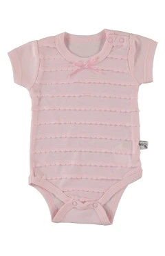 Боди с коротким рукавом для девочки (кулир) ,св.розовый ,100%хлопок ,Veo baby