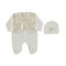 ползунки с шапочкой для мальчика (интерлок), молочный, Sonmez Bebe, арт. 712390