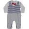Ползунки для мальчика (интерлок), молочный/серый, Puan baby, арт. 792851