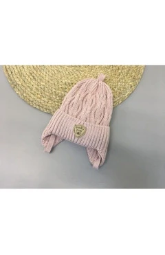 Зимова шапка для дівчинки, пудра, 50% бавовна, 50% акрил, Talvi kids