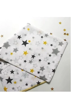 Пелюшка ситець 95*100 білий/зірочки Кена, арт. 999048
