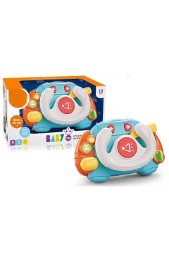 музыкальный руль бирюзовый пластик YG toys, арт. 50317