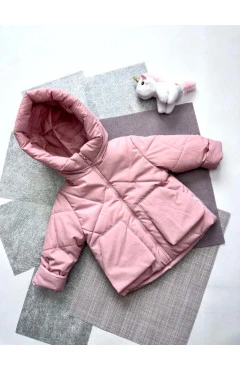 Демі куртка для дівчинки, пудра, Kinder lux, арт. 75231