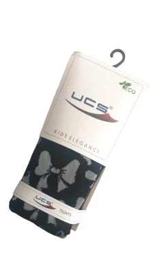 Колготки для девочки черный/бантики UCS, арт. 941292