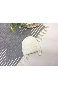 Деми шапка унисекс ,молочный/Амми ,50 % хлопок, 50% акрил ,Talvi kids