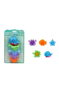 Игра для ванной, морские жители, разноцветный, пластик, арт. 88550