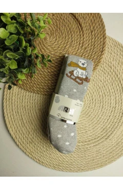 Махровые колготки для мальчика ,с.серый/мишка ,80%хлопок 18%полиамид 2%эластан ,Arti