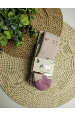 Махровые колготки для девочки, пудра/котята, Arti, арт. 3501774