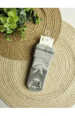 Махрові шкарпетки для хлопчика ,/сірий/NY/ ,80%бавовна 18%поліамід 2%еластан ,Katamino