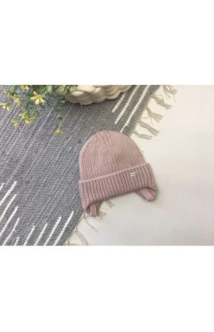 Деми шапка для девочки ,пудра/Амми ,50 % хлопок, 50% акрил ,Talvi kids