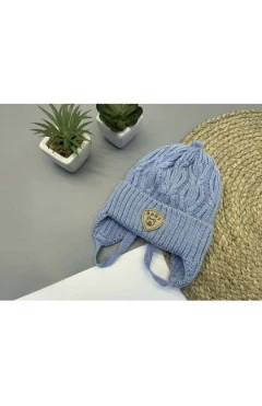 Деми шапка для мальчика ,Серый/Динь ,50 % хлопок, 50% акрил ,Talvi kids