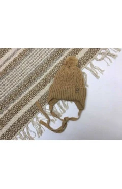 Зимняя шапка для мальчика ,бежевый/Елиш ,50 %акрил50%нейлон ,Talvi kids