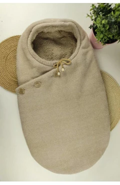 Деми-конверт унисекс, беж/ангора, ангора/fleece, Happy Luna, арт. 222894